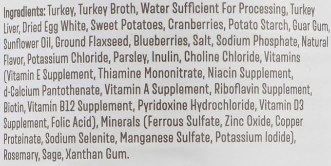Whole Paws, Grain-Free Wet Dog Food, Turkey Feast with Sweet Potato & Cranberries in Gravy, 13.2 Ounce