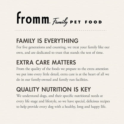 Fromm Adult Gold Dry Dog Food 5 lb Bag & Crunchy Os Blueberry Blasts Dog Treats 6 oz Bag - Chicken Recipe
