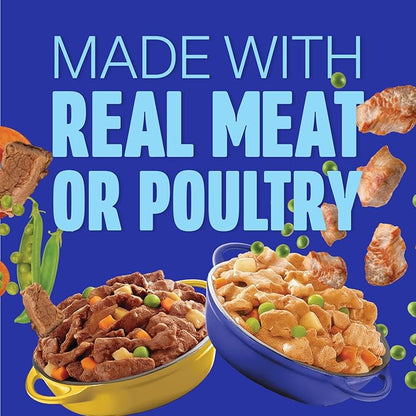 Cesar Wholesome Bowls Adult Wet Dog Food, Chicken, Carrots, Barley & Green Beans Recipe and Beef, Chicken, Purple Potatoes & Carrots Recipe Variety Pack, Wet Food for Dogs, 3 oz., 6 Count