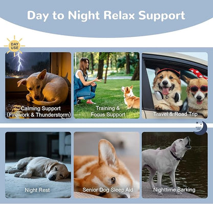 Calming Chews with Melatonin Set, Dog Calming Soft Chews for Fireworks, Storms, Thunder, Barking, Separation