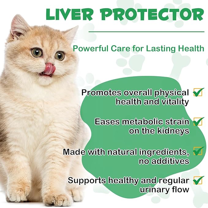 Kidney Support for Cats, Cat Kidney Treatment Support Cat Urinate Regularly, Strengthen Kidney Function,Increase Immunity, Herbal Supplement Supports Healthy Kidney Function- 60ml/2fl.oz