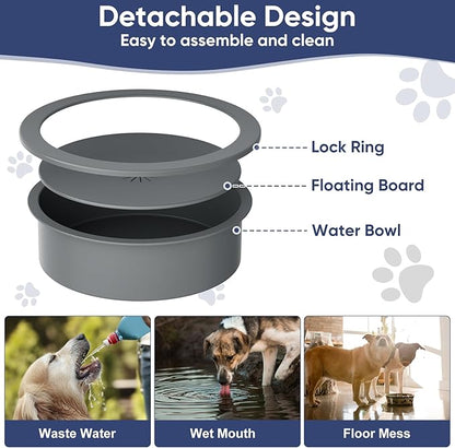 XIAZ Elevated Dog Bowls Large Breed Raised Dogs Bowl Stand Large/Medium Sized Dog Slow Feeder Dogs Bowls Food Water Stands 5 Heights Adjustable 9/11/12/14in Pet Feeder Dish Station