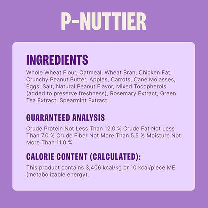 Old Mother Hubbard Wellness P-Nuttier Dog Biscuits, Natural, Training Treats, Peanut Butter Flavor, Mini Size, (20 Ounce Bag)