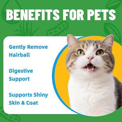 Just Try 7OZ Cat Grass Powder Feline Grass Treats Cat Supplements Hairball Treatment for Cats Cat Hairball Remedy Gut Health Cat Treats Healthy