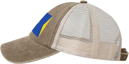 Classic Wormer vlag Denim mesh Cap Truck Driver Baseball hat Breathable Adjustable dad caps Black