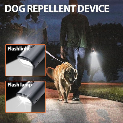 Mtmult Ultrasonic Dog Bark Deterrent - Dog Bark Deterrent Devices, Barking Deterrent Devices, Bark No More Training Aid, LED Flashlight & HD Display (Anti Barking - Grey P10)