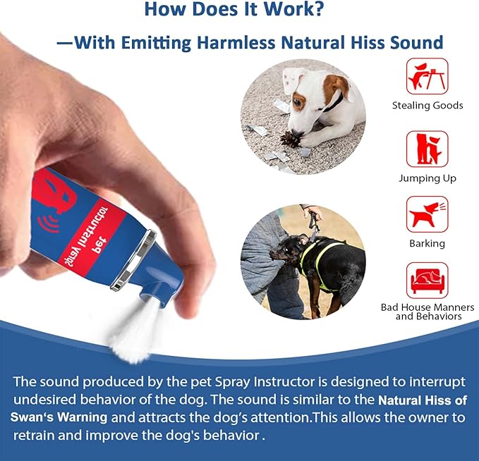 Gutes Leben Dog Instructor Spray, 70ml Spray Corrector Dog Trainer, Safe Humane & Effective Stop Barking, Jumping Up, Food Stealing, Dog Fights & Attacks, Help Stop Unnecessary Dog Behaviour (2 Pack)