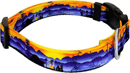 Country Brook Petz - Great Outdoors Everyday Dog Collar and Leash - Sports and Athletics Collection Featuring Spirited Designs (1/2 Inch, 2XS)