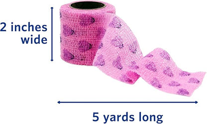 OVIK Health Petflex Pet Pack – Flexible Self-Adhesive Bandage for Wound Care – First Aid Wrap for Small Animals Like Dogs, Cats, & Other House Pets - 2 inch, 36 Rolls