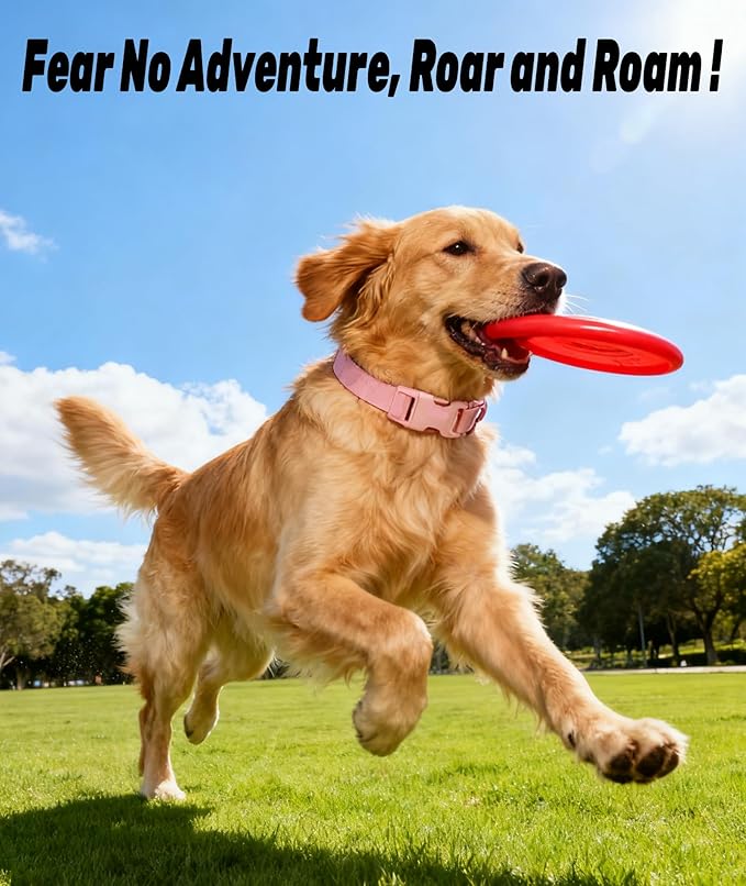 Waterproof Dog Collar, Rubber Adjustable Collars with Quick Release Buckle, Odor-Resistant, Easy to Clean Pet Collars for Small Medium or Large Dogs (Black, M 11.8-18.5 inch)