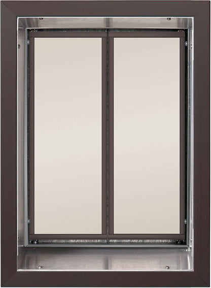 Plexidor Wall Mount Pet Doors for Cats and Dogs - Energy Efficient Pet Freedom - Bronze