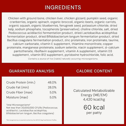 Stella & Chewy's Freeze-Dried Raw Dinner Patties - Chicken Recipe - High Protein Grain-Free Puppy & Dog Food - Perfect for Picky Eaters - 25 oz,(Pack of 2)