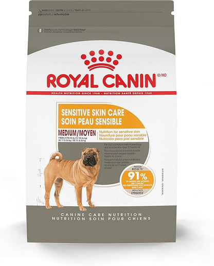 Royal Canin Canine Care Nutrition Medium Sensitive Skin Care Adult Dry Dog Food, 17 lb Bag