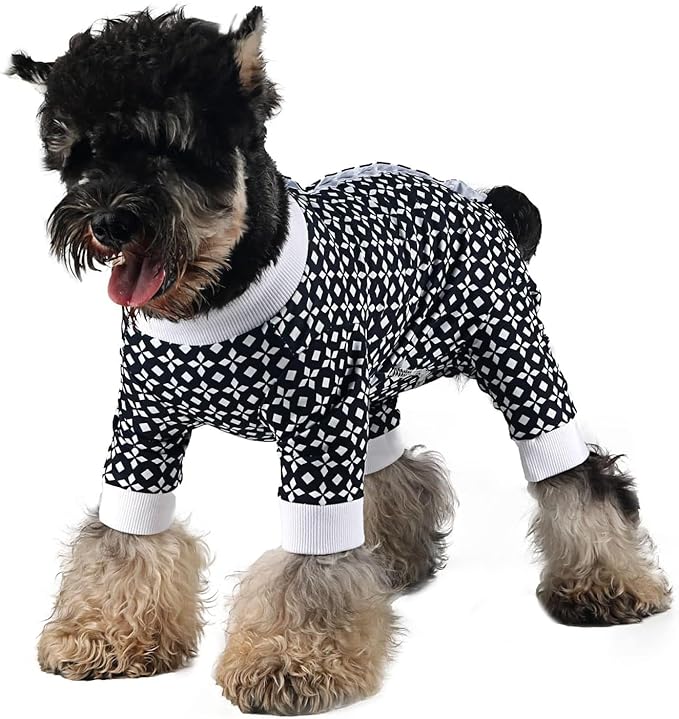 Dog Onesie for After Surgery Recovery Suit Pet Surgical Suit for Female Male Cone E-Collar Alternatives After Spay Abdominal Wounds Protector Dog Anti-Licking Onesie for Small Medium Dogs