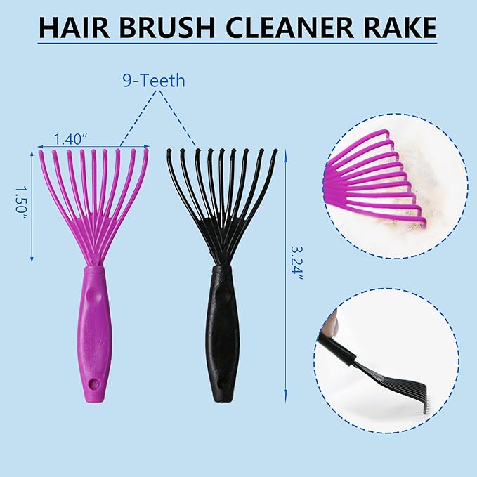 5-in-1 Dog & Cat Extra Long Pin Grooming Kit Slicker Brush for Large Dogs Cats Remove Loose Fur, Undercoat Brush for Shedding, Dematting Comb & Cleaner for Long Haired Pets