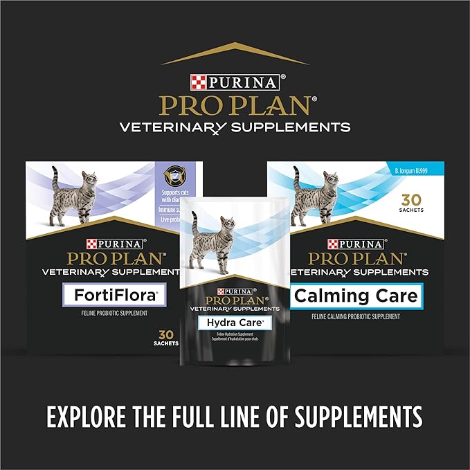 Purina Pro Plan Veterinary Supplements FortiFlora Cat Probiotic Supplement for Cats with Diarrhea 30 ct. Box (Pack of 2)