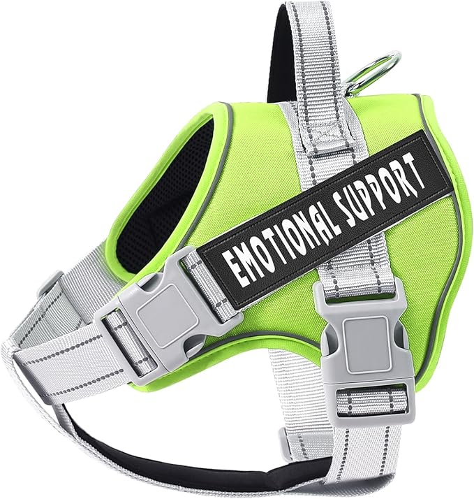 voopet Emotional Support Dog Harness, Professional Service Dog Vest Harness for Small Medium Large Dogs, Reflective Breathable and Adjustable No Pull/Choke ESA Essential Harness