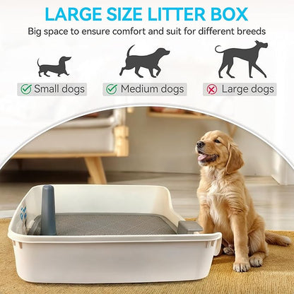 ALL FOR PAWS Pee Pad Holder, XL Dog Litter Box, Puppy Pads Holder, Puppy Potty Tray for Small/Medium/Large Dog Potty Training, 25" x 25"