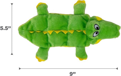 Outward Hound Squeaker Matz Plush Gator Dog Toy, Small