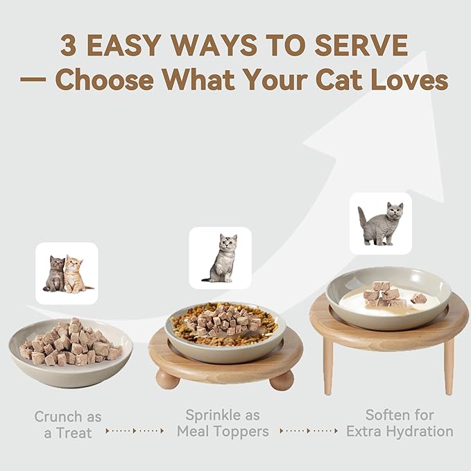 Freeze-Dried Duck Livers Cat Treats 2oz – Single Ingredient, Grain-Free, Gluten-Free, Filler-Free Freeze Dried Food Toppers