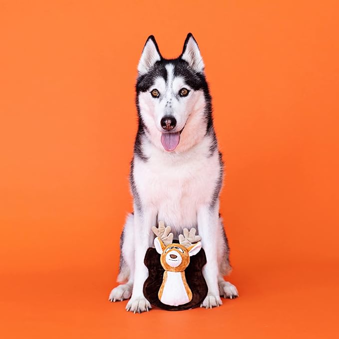 Fringe Studio Plush Dog Toy, OH Deer, Wagsdale Dog Toy Collection (289759)