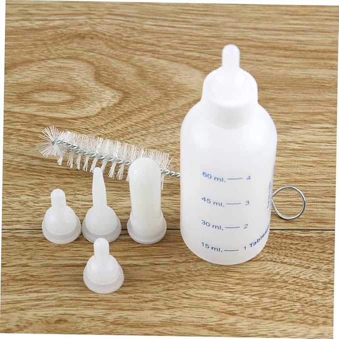 Milisten Professional Kitten Milk Bottle Set Pet Nursing Feeding Bottle Kit for Puppies and Kittens