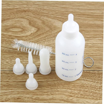 Milisten Professional Kitten Milk Bottle Set Pet Nursing Feeding Bottle Kit for Puppies and Kittens
