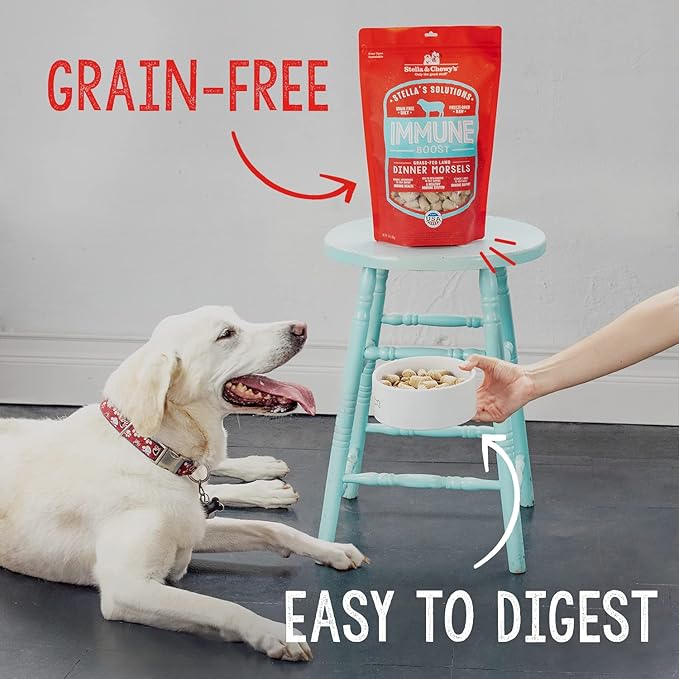 Stella & Chewy's Freeze-Dried Raw Dog Food for Heart Health - Cage-Free Chicken - Natural Solution for Cardiovascular Support & Energy - Premium Raw Nutrition - 13oz