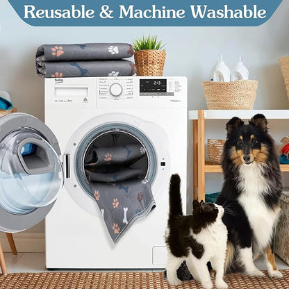 Washable Pee Pads for Dogs 72"x72", Reusable Puppy Pads Extra Large Upgrade Non-Slip Dog Pee Pads Super Absorbency Training Pads Quick Dry Whelping Pads for Dog Playpen, Protects Floor Sofa Bed