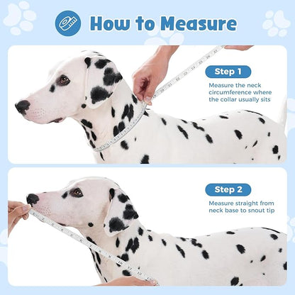 Avont Dog Cone Alternative, Adjustable Soft Comfy Foldable E Cones for Medium Large Dogs After Surgery, Escape-Proof Elizabethan Collar for Surgical Wound Recovery Stop Licking -Duck(S)