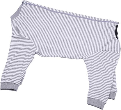 Yeapeeto Dog Onesie Surgery Recovery Suit for Large Medium Bodysuit Dogs Pajamas PJS Full Body for Shedding, Prevent Licking, Wound Protection, Cone Alternative (6X-Large (Pack of 1), Grey)