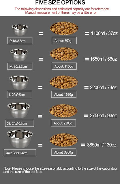 Water Bowl for Dogs No Spilling Large Dogs Crate Stainless Steel Hanging Food Bowls with L-Shaped Feeder for Kennel, L(2200ml/74oz)