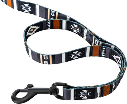 Wolfgang Heavy Duty Dog Leash, Pull-Tested for Walking & Training, NewMoon Print, Dual Handle Large