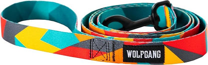 Wolfgang Heavy Duty Dog Leash, Pull-Tested to Over 800 lbs for Walking & Training, ShatterShapes Print, Large