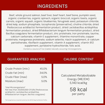 Stella & Chewy's Freeze-Dried Raw Dinner Patties - Surf 'N Turf Salmon & Beef Recipe - High Protein Grain-Free Puppy-& Dog Food - Perfect for Picky Eaters - 25 oz,(Pack of 2)