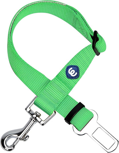 Blueberry Pet Essentials Classic Dog Leash, Neon Green Dog Leashes for Large Dogs Heavy Duty, Puppy Essentials Car Seat Belt Tether, Safety Accessories for Pet Parents & Road Trip Enthusiasts