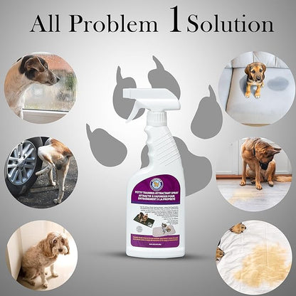 PoochPad Potty Training Attractant Spray for Dogs & Puppies 16 oz, Made in USA, Indoor Potty Pad & Outdoor Use, Dog Training & Behavior Aids Housebreaking Supplies