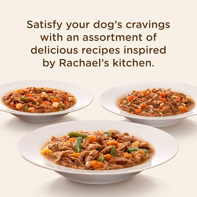 Nutrish Rachael Ray Premium Natural Wet Dog Food, Savory Favorites Variety Pack, 8 Ounce Tub (Pack of 6)