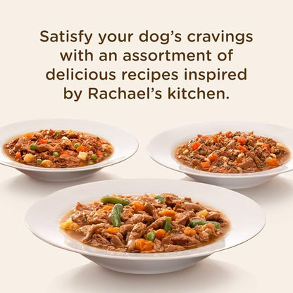 Nutrish Rachael Ray Premium Natural Wet Dog Food, Savory Favorites Variety Pack, 8 Ounce Tub (Pack of 6)