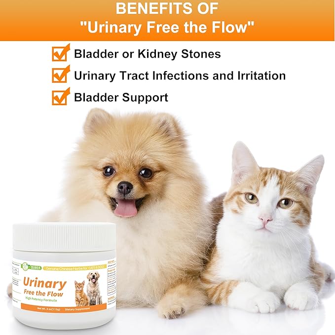 Upgraded Formula Dog & Cat Bladder Crystals Treatment or Stone, Bladder Kidney Stones Dissolver for Pet, Cat Dog Urinary Tract Supplements for Kidney and Bladder Stones, Urinary Free The Flow, 4 oz