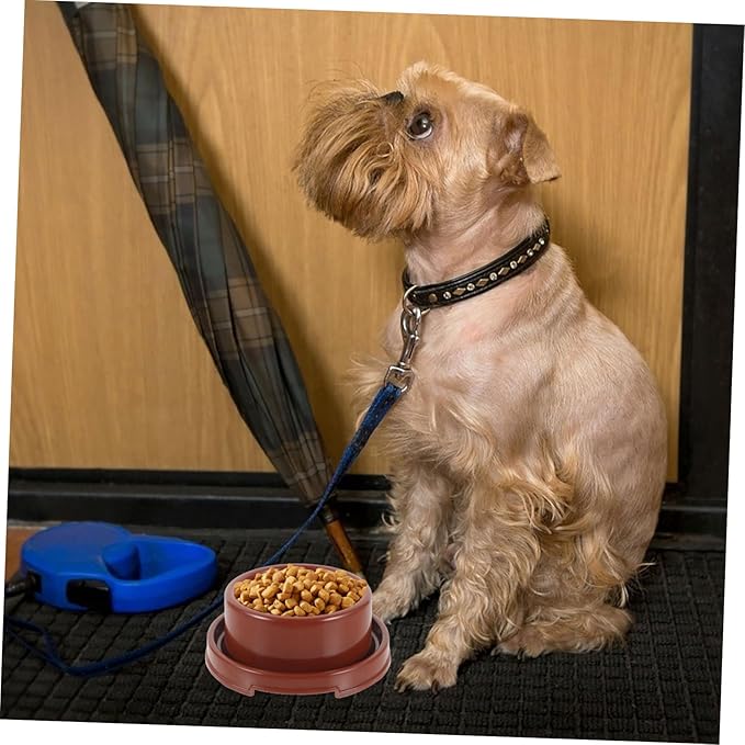 Colorful Round PET Bowl for Dogs and Cats Proof PP Material Fixed Non-Slip Dog Feeding Bowl 1.5L Water and Food Feeder for PET Supplies