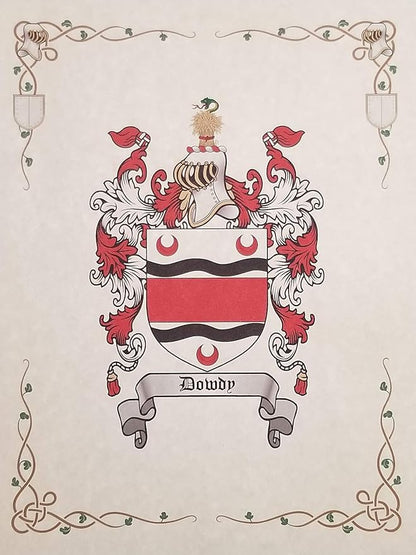 Mr Sweets Van Wormer Coat of Arms, Family Crest 8.5x11 Print - Surname Origin: Dutch Holland The Netherlands