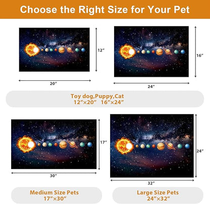 Dog Food Mats for Floors Waterproof Mat for Cat Food and Water Bowls - Absorbent Quick Dry Non Slip Mat for Pet Feeding