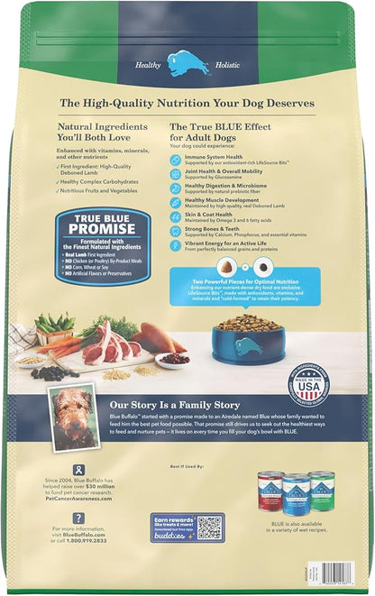 Blue Buffalo Life Protection Formula Adult Dry Dog Food, Helps Build and Maintain Strong Muscles, Made with Natural Ingredients, Lamb & Brown Rice Recipe, 24-lb. Bag