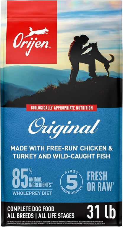 ORIJEN Grain Free High Protein Dry Dog Food Original Recipe 31lb Bag