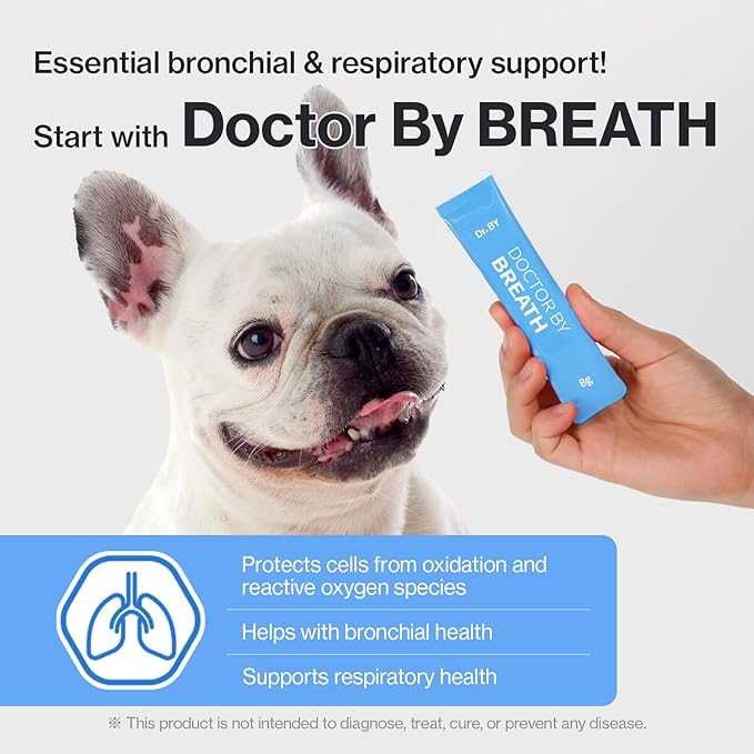 Doctor By Breath Bronchial Supplements for Dogs - Dog Cough Relief - for Dry, Wet & Barkly Pet Cough (8.5 Ounce (Pack of 1))