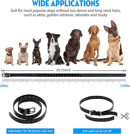 iMounTEK Shock Collar for Dogs, Bark Collar with Remote, Dog Training Collar w/3 Modes, Up to 2600Ft Remote Range, 0~99 Shock Levels, 3 Channels, for Small Medium Large Dog (Collar with Remote)