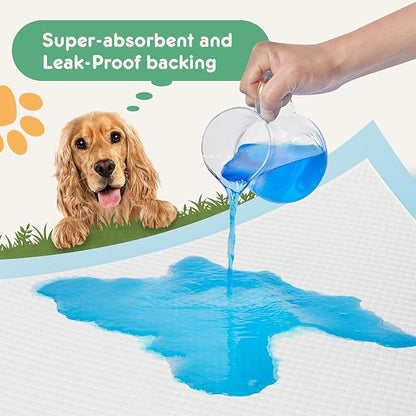 DUMOS 100 Count Puppy Pads for Dogs, 22" x 22" Potty Puppy Training Pad, Dog Cat Pee Pads, Super Absorbency Disposable Pet Leakproof Quick Drying Pad