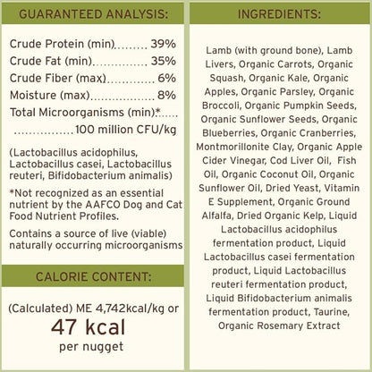 Primal Freeze Dried Raw Dog Food Nuggets, Lamb, Complete & Balanced Meal, Also Use as Topper or Treat, Premium, Healthy, Grain Free, High Protein Raw Dog Food, 30 oz