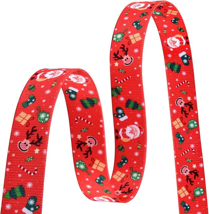 Mihqy Christmas Dog Collar and Leash Set - Premium Adjustable Dog Collar for Small Medium Large Dogs (Christmas Set,M)